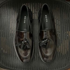 Reiss size 41 burgundy / wine loafers New*